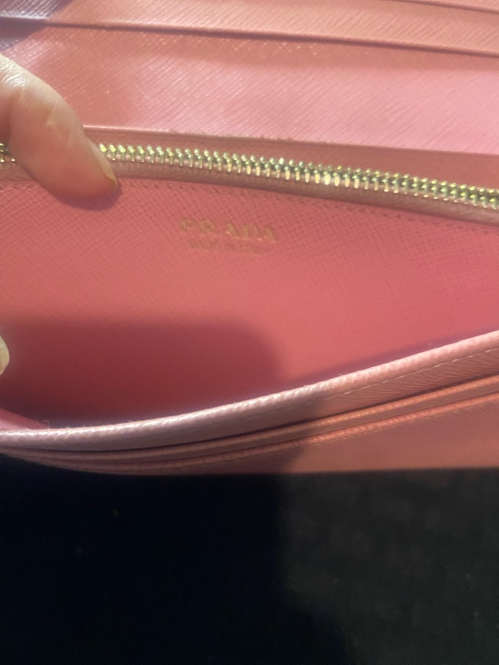 Prada Pink long wallet w/ ID card holder see pics - Picture 8 of 12